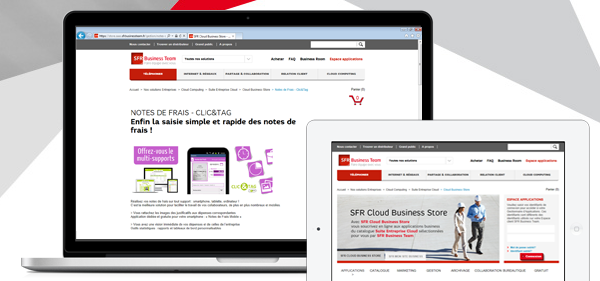 Clic&Tag sur SFR Cloud Business Store